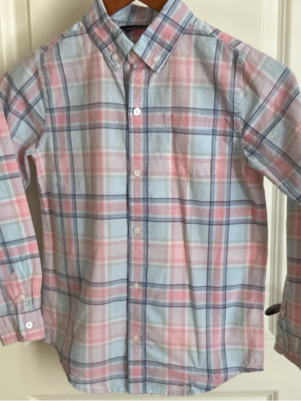 Cotton plaid long sleeve shirt from Jeanne and Jack’s size 8